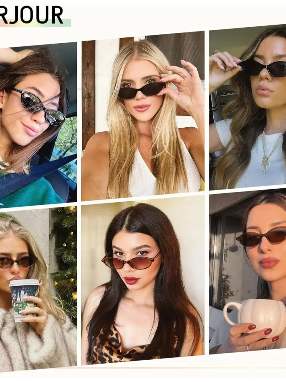 Chic Retro Oval Cat Eye Sunglasses for Women - Y2K Trend with 99% UV Protection